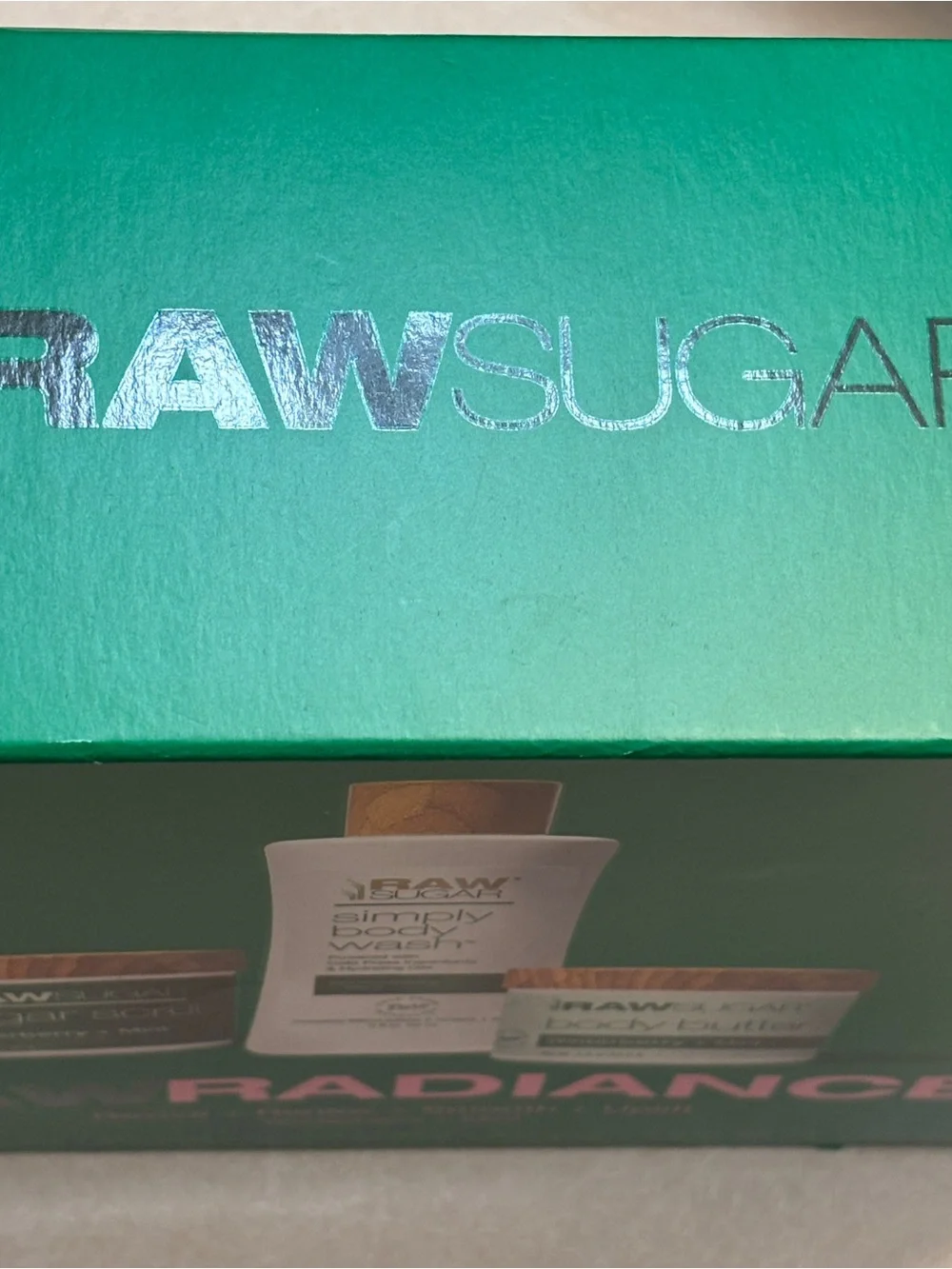 Sugar Raw Sugar Winterberry + Mint Body Care Trio - Green